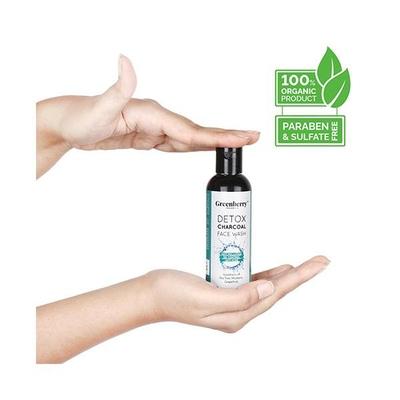 Greenberry Organics Face Wash - Detox Charcoal 100 ml - Face Wash & Cleansers