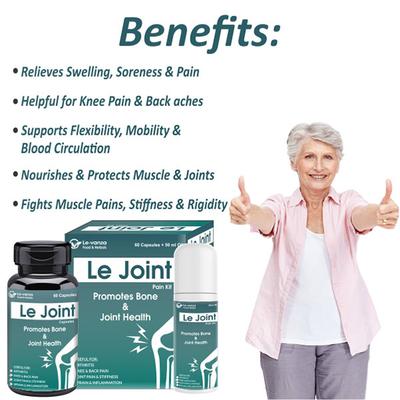Le-Vanza Le Joint Pain Kit (Capsule 60's + Oil 50 ml) - Pain Relief (Ayush)