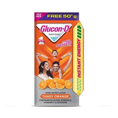 Glucon-D Instant Energy Powder - Tangy Orange (Refill) 75 gm - Energy Drinks