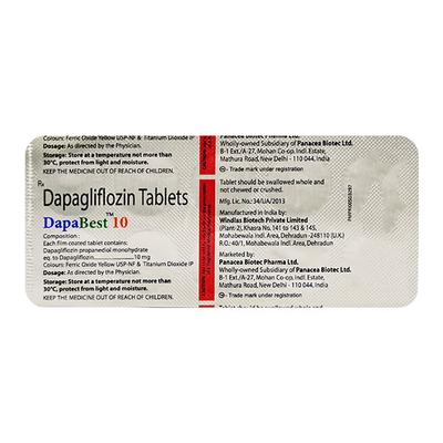 DAPABEST 10 Tablet 10's - Diabetes-Ant