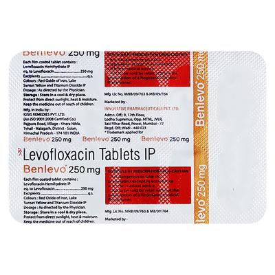 BENLEVO 250mg Tablet 10's - Bacterial Infections-Qui