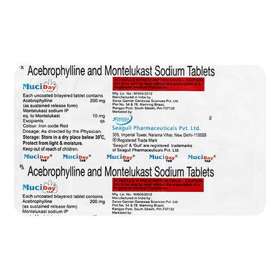 MUCIDAY Tablet 10's - Asthma/COPD-Ast