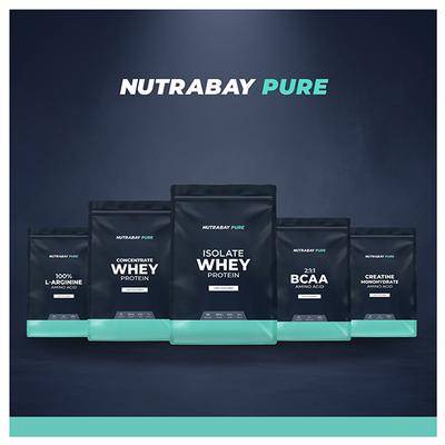 Nutrabay Pure Isolate Whey Protein Powder - Unflavoured 500 gm - Whey Proteins