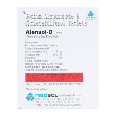 ALENSOL D Tablet 4's - Supplements-Vam
