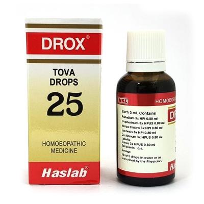 Haslab Drox 25 Tova Drops 30 ml - Homeopathic Drops