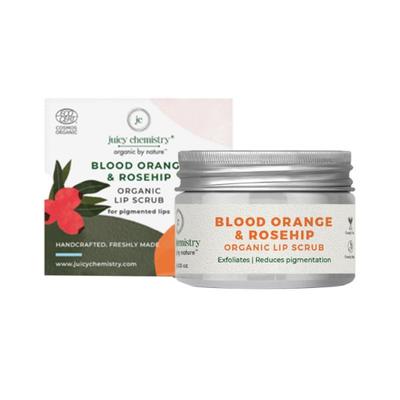 Juicy Chemistry Blood Orange & Rosehip Lip Scrub for Pigmented 10.0 gm - Lip Scrubs