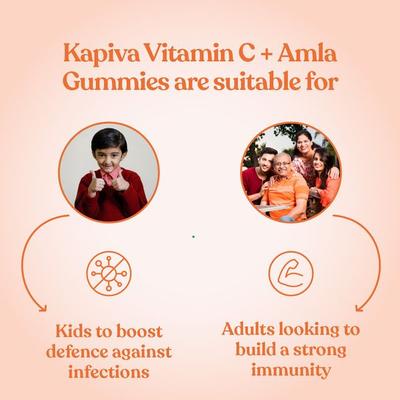 Kapiva Vitamin C + Amla Gummies 60's - Health Products