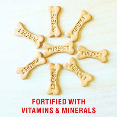 Purepet Mutton Flavour, Real Chicken Biscuit,Dog Treats- Jar 905 gm - Petfood