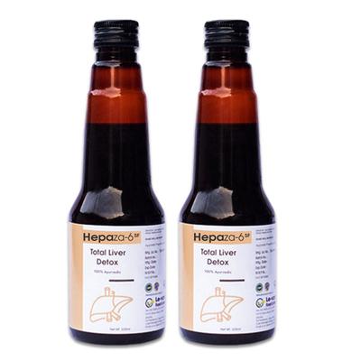 Le-Vanza Hepaza - 6 Total Liver Detox Syrup (Pack of 2 x 225 ml) - Speciality Medicines