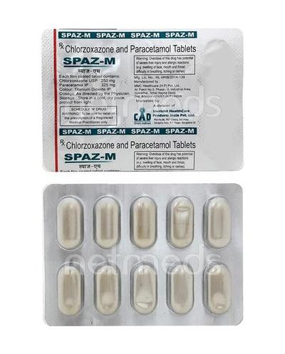 Spaz M Tablet 10'S - Muscle Cramps/Spasticity-Mus
