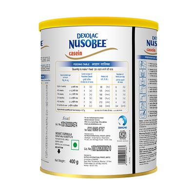 Dexolac Nusobee Casein Stage-1 (Up to 6 months) 400 gm-Tin - Baby And Infant Supplements