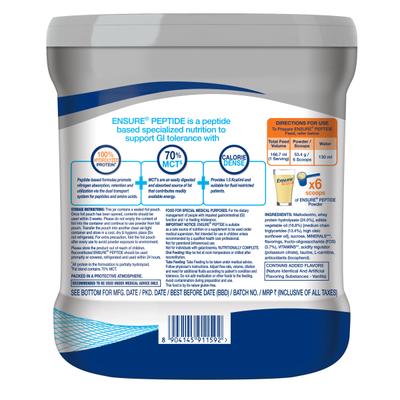 Ensure Peptide Powder - Vanilla Flavour 400 gm (Pet Jar) - Daily Health Drinks