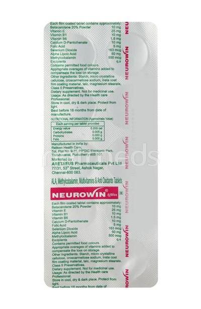 Neurowin Tablet 10'S - Supplements-Vbc