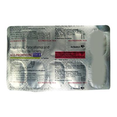 ACE Proxyvon TH 8 Tablet 10'S - Muscle Cramps/Spasticity-Mus