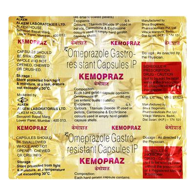 KEMOPRAZ Capsule 15's - Ulcer/Reflux/Flatulence-Aaa