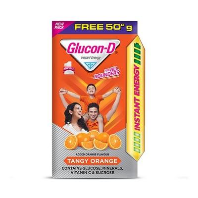 Glucon-D Tangy Orange Flavour Powder 250 gm - Energy Drinks