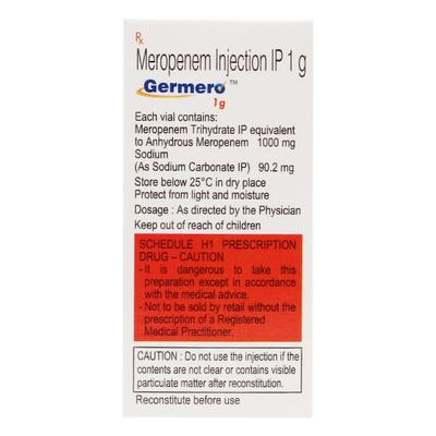 Germero 1000mg Injection 1'S - Bacterial Infections-OBL