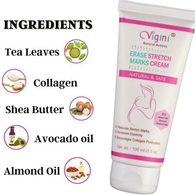 Vigini Erase Stretch Marks Cream 100 ml + Erase Marks Stretch Marks Oil 100 ml - Intimate Care