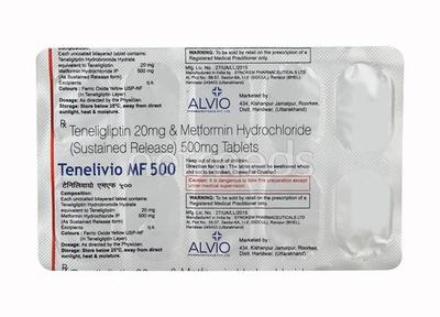 Tenelivio MF 500mg Tablet 10'S - Diabetes-Ant