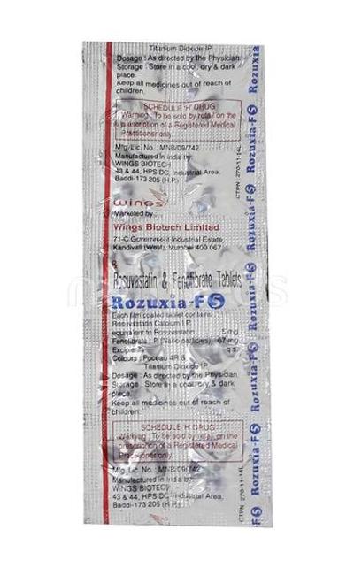 Rozuxia F5 Tablet 10'S - High Cholesterol-Dys