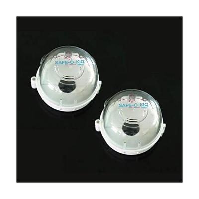 Baby Safety Inc Safe-O-Kid Transparent Stove Knob Guards - Multicolor (Pack of 2) - Baby Safety