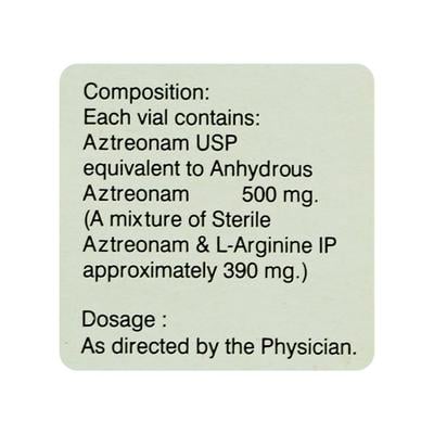 Azenam 500mg Injection 10ml - Bacterial Infections-OBL
