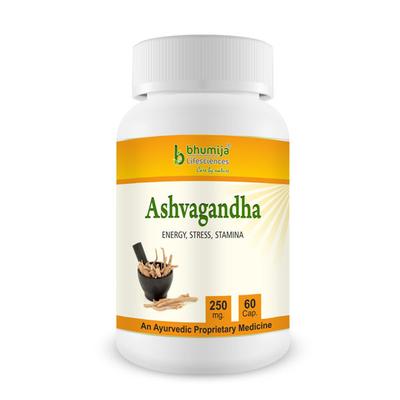 Bhumija Lifesciences Ashvagandha 250 mg Capsule 60's - Ashwagandha