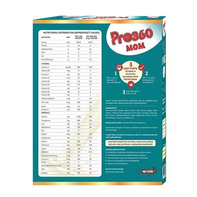 Pro360 MOM Pro Nutritional Protein Powder - French Vanilla Flavour 400 g - Nutritional Supplements