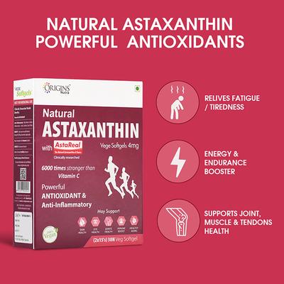 Origins Nutra Natural Astaxanthin 4 mg Softgel Capsule (Pack of 2 x 15's) - Multi-Vitamins