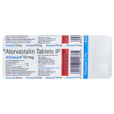 ATROSURE 10 Tablet 10's - High Cholesterol-Dys