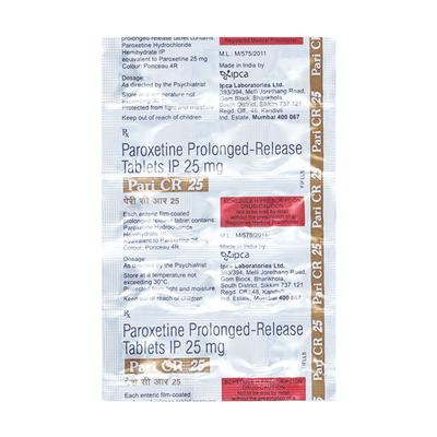 PARO CR 25mg Tablet 10's - Depression-Ant