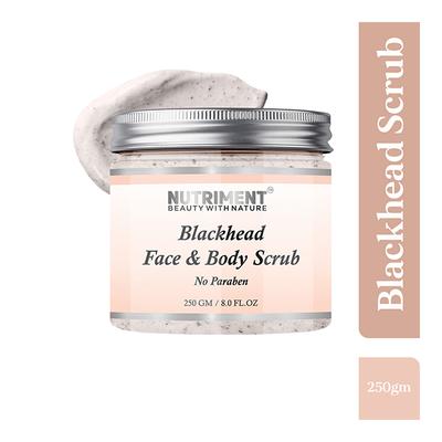 Nutriment Blackhead Face & Body Scrub 250 gm - Face Scrubs
