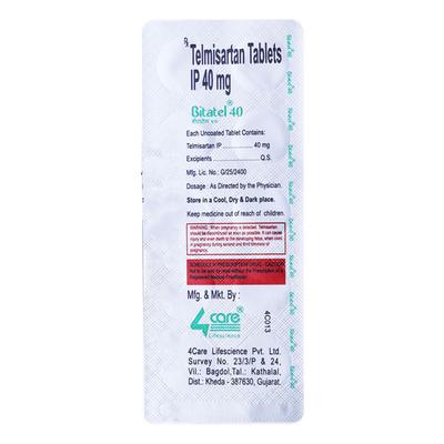 Bitatel 40mg Tablet 10'S - Hypertension-Ang