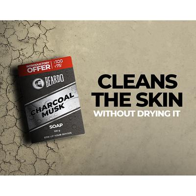 Beardo Soap - Charcoal Musk 100 gm - Soaps