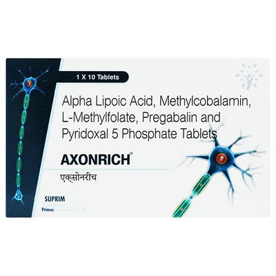 AXONRICH Tablet 10's - Neuropathic Pain-Dru