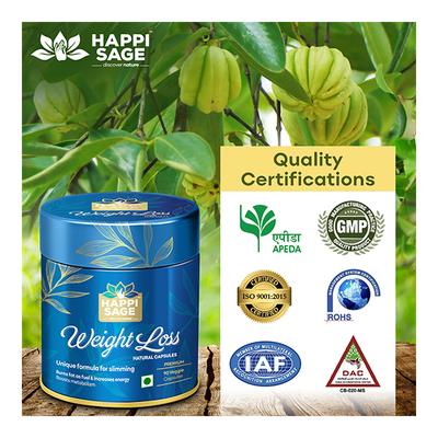Happi Sage Weight Loss Premium Natural Veg Capsule 90's - Weight Loss