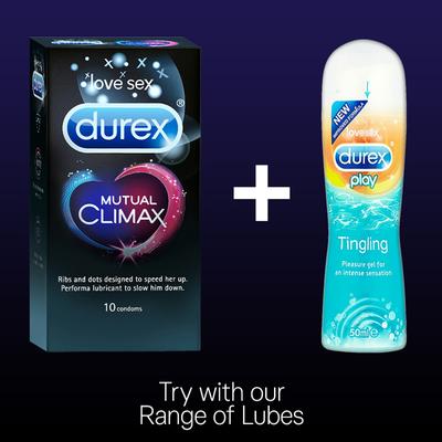 Durex Condoms - Mutual Climax 10's - Plain/Flavoured Condoms