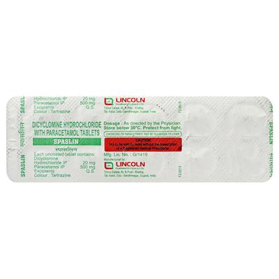 Spaslin Tablet 10's - Muscle Cramps/Spasticity-Ant