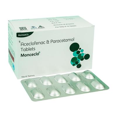 Monceclo Tablet 10'S - Pain relief-Nsa