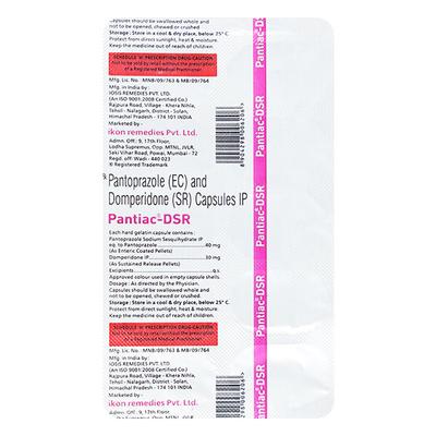 PANTIAC DSR Tablet 10's - Ulcer/Reflux/Flatulence-Aaa