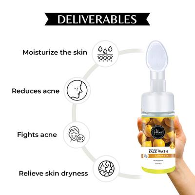 Palmist Skin Care Foaming Face Wash - Lemon Zest 110 ml - Face Wash & Cleansers
