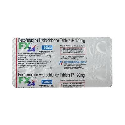 FX 24 120mg Tablet 10'S - Allergies-Ant
