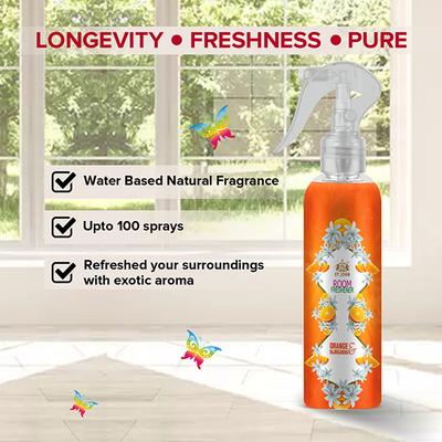 St. John Room Freshener - Orange Ranjigandha 250 ml + Room Freshener - Eucalyptus & Lemongrass 250 ml - Men Deodorants/Roll-Ons