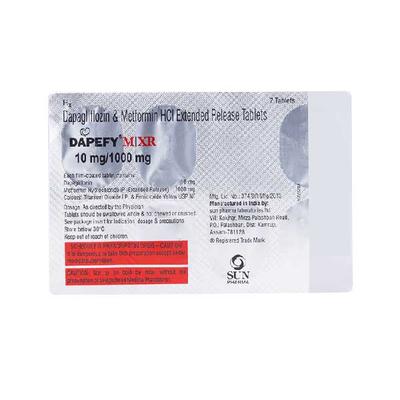 DAPEFY M XR 10/1000 Tablet 7's - Diabetes-Ant