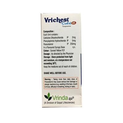 VRICHEST COLD DS Suspension 60ml - Cough And Cold-Cou