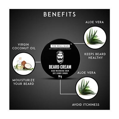 The Real Man Moisturizing Beard Cream 50 gm - Beard Cream