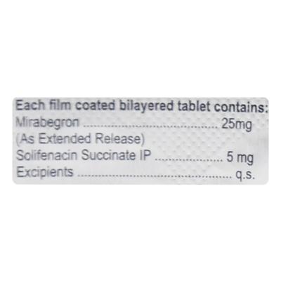 MIRASMART S 25 Tablet 10's - Bladder And Prostate Disorders-Dru