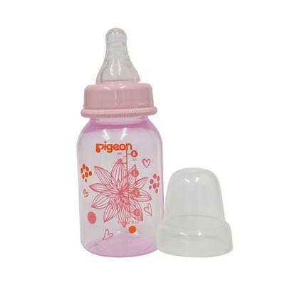 Pigeon Peristaltic Clear Nursing Bottle Rpp - Pink (Foral) 120 ml - Feeding & Nursing