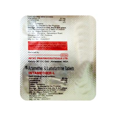 INTAMETHER L Tablet 6's - Malarial