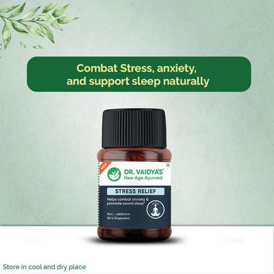 Dr.Vaidya's Stress Relief Capsule (Pack of 3 x 30's) - Speciality Medicines